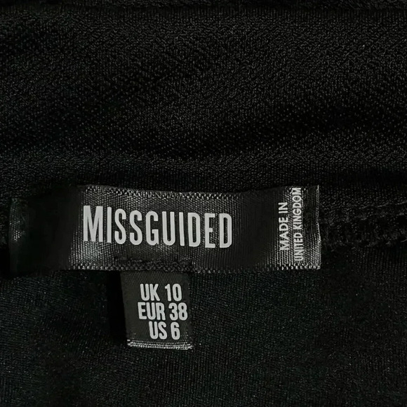 Missguided Women's Black Mini Skirt Size 6 - Picture 3 of 5